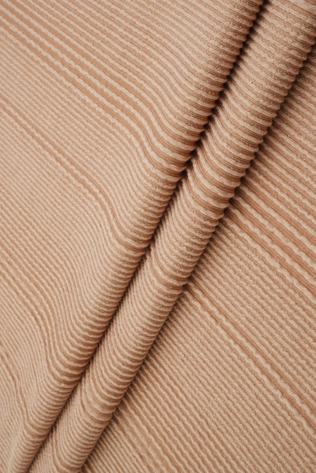 1 Yard Variegated Jacquard Rib Fabric 52/54 Inch Wide Polyester Rayon Spandex Blend