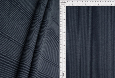 1 Yard Variegated Jacquard Rib Knit Fabric Soft Stretch Polyester Rayon Blend 52/54 Inches Wide