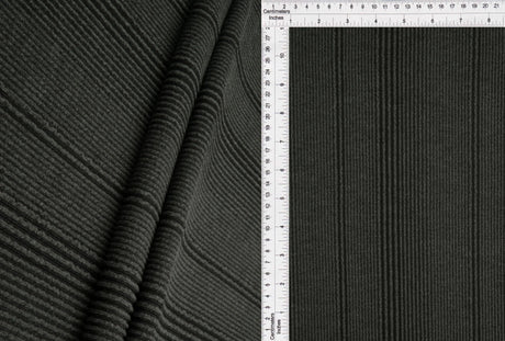 1 Yard Variegated Jacquard Rib Knit Fabric Soft Stretch Polyester Rayon Blend 52/54 Inches Wide