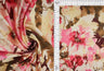 1 Yard Digital Floral DTY Print Fabric 190 GSM Polyester Spandex Blend 58/60" Width