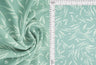 Cey Leaf Print Fabric 1 Yard Lightweight Drapey Polyester 58/59" Wide