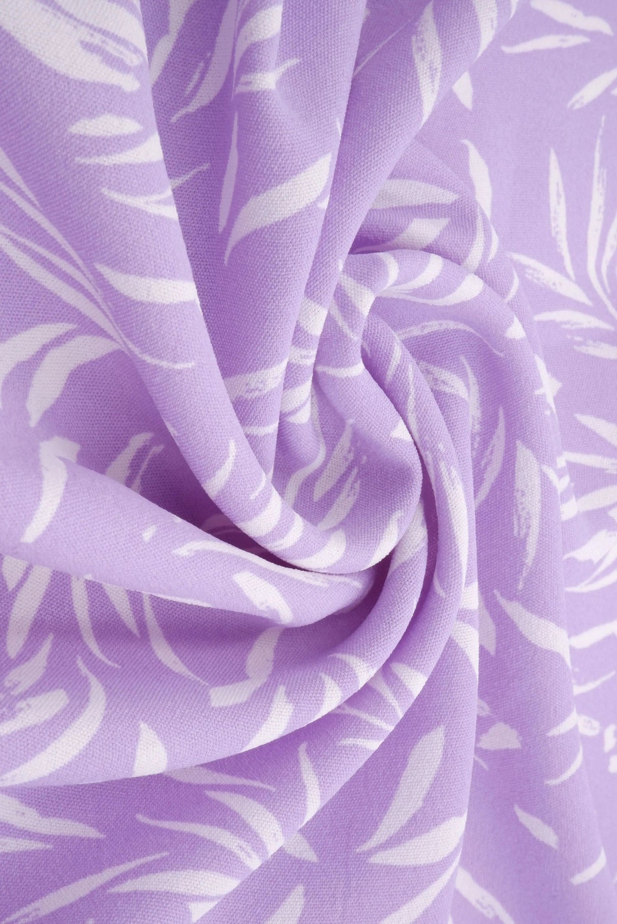 1 Yard Cey Leaf Print Fabric, 58/59'' Wide 100% Polyester