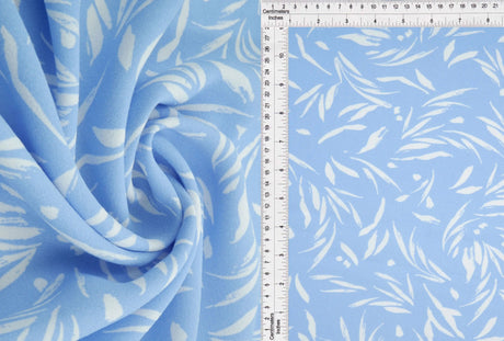 1 Yard Cey Leaf Print Fabric, 58/59'' Wide 100% Polyester