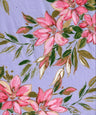 1 Yard DTY Floral Print Fabric 190 GSM Polyester Spandex Blend 58/60" Width