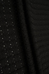 1 Yard Wave Knit Jacquard Solid Lace Fabric 185 GSM Polyester Spandex 58" Width