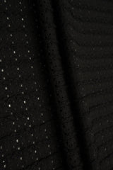 1 Yard Wave Knit Jacquard Solid Lace Fabric 185 GSM Polyester Spandex 58" Width