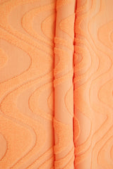 1 Yard Ocean Wave Towel Jacquard Fabric 250 GSM Polyester Spandex 58/60" Width