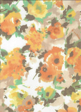 Floral Digital Mesh Fabric Lightweight Sheer Stretch, 54” Wide Polyester Spandex