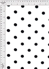 1 Yard Rayon Challis Polka Dot Print Fabric, 54'' Wide 100% Rayon