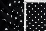 1 Yard Rayon Challis Polka Dot Print Fabric, 54'' Wide 100% Rayon
