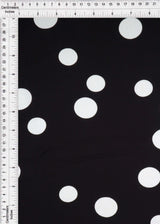 1 Yard Rayon Challis Polka Dot Print Fabric, 54'' Wide 100% Rayon