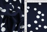 1 Yard Rayon Challis Polka Dot Print Fabric, 54'' Wide 100% Rayon