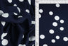 1 Yard Rayon Challis Polka Dot Print Fabric, 54'' Wide 100% Rayon