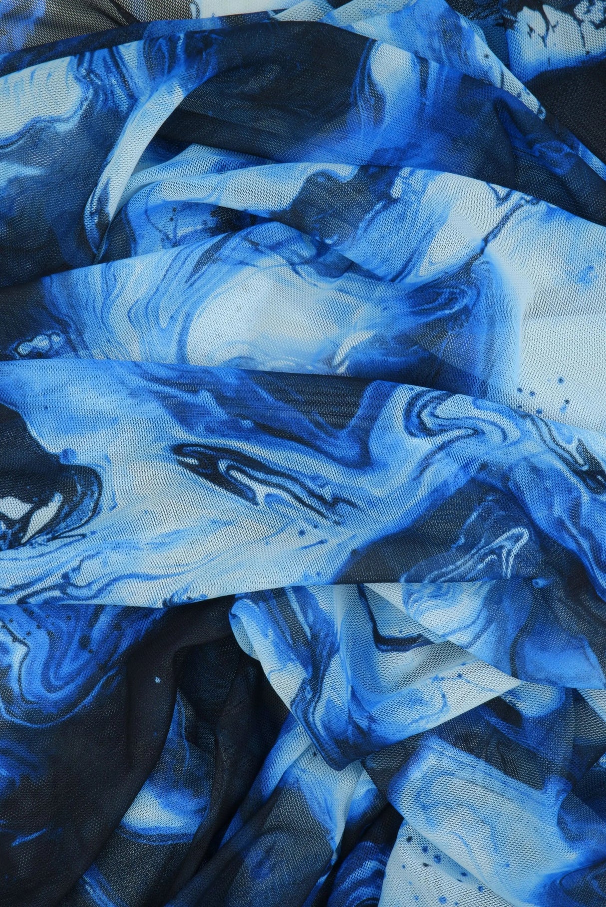 1 Yard Polyester Spandex 80 GSM Mesh Digital Abstract Print Fabric Lightweight 54" Width