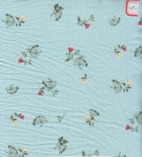 1 Yard Yummy Rib Ditsy Flower Print Fabric 180 GSM Polyester Spandex 58/60" Width