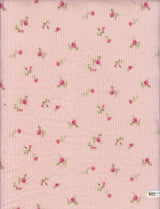 4x2 Yummy Rib Knit Fabric, Small Ditsy Floral Print Stretchy & Soft 58/60" Wide