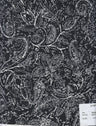 1 Yard Black Paisley Brushed DTY Knit Fabric Soft Stretch Fabric 58/60" Wide