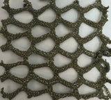 1 Yard Lurex Fishnet Mesh Fabric, 58/60'' Wide Polyester Spandex Blend