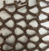 1 Yard Lurex Fishnet Mesh Fabric, 58/60'' Wide Polyester Spandex Blend