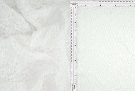 1 Yard Ditsy Floral Lace Fabric, 52/53'' Wide Nylon Cotton Spandex Blend