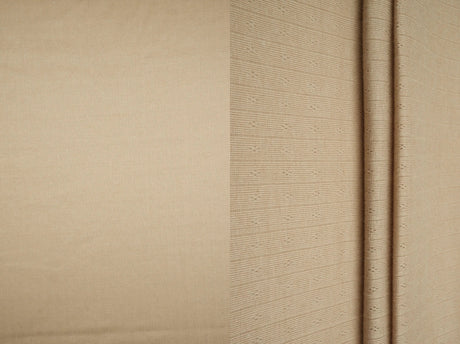 1 Yard Cotton Style Pointelle Rib Knit Fabric 170 GSM Poly Rayon Blend 68/70" Width