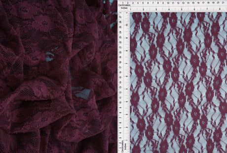 1 Yard Stretch Lace Fabric, 58/60? Wide Nylon Spandex Blend