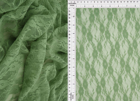 1 Yard Stretch Lace Fabric, 58/60? Wide Nylon Spandex Blend