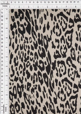 1 Yard DTY Brushed Animal Leopard Digital Print Fabric 170 GSM Poly Spandex 58/60" Width