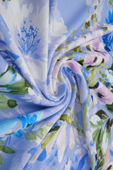 1 Yard DTY Brushed Floral Digital Print Fabric 170 GSM Polyester Spandex 58/60" Width