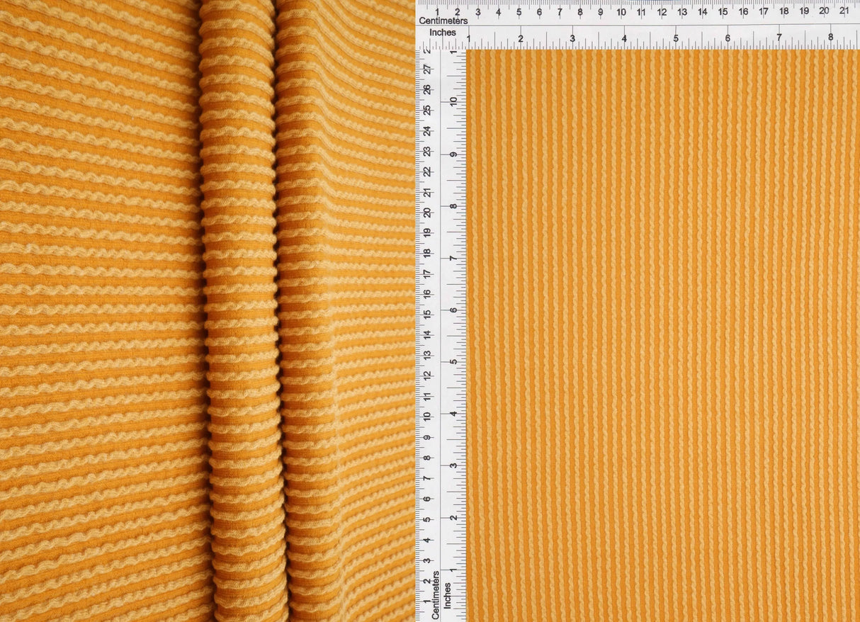 52" Knit Jacquard Rib Fabric 80% Polyester 15% Rayon 5% Spandex 230 GSM by Yard