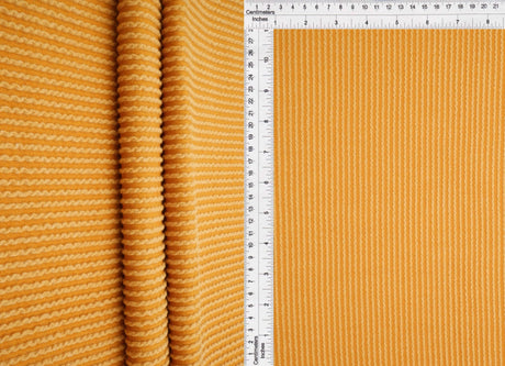 52" Knit Jacquard Rib Fabric 80% Polyester 15% Rayon 5% Spandex 230 GSM by Yard