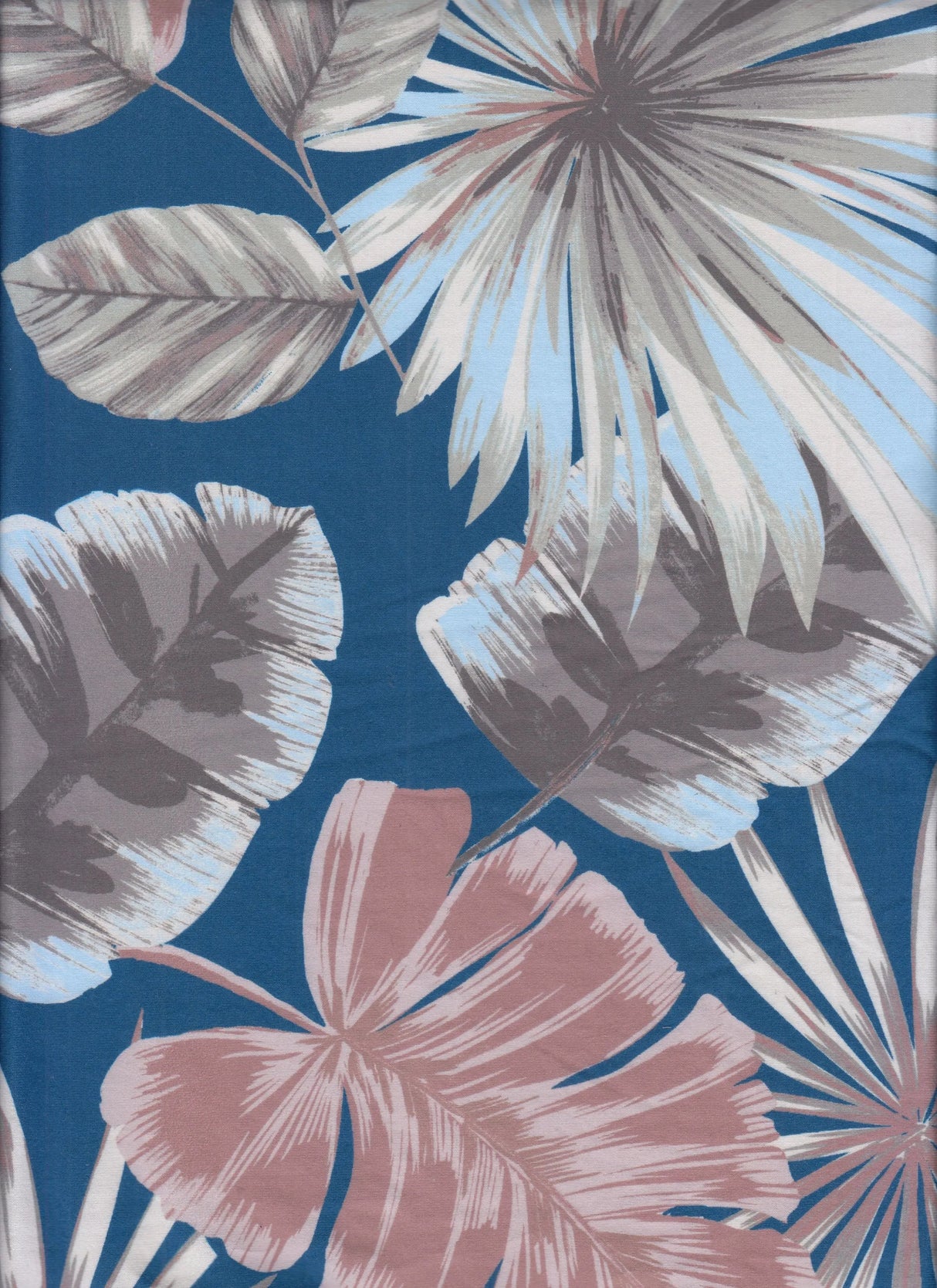 1 Yard DTY Brushed Tropical Leaf Digital Print Fabric 170 GSM Poly Spandex 58/60" Width
