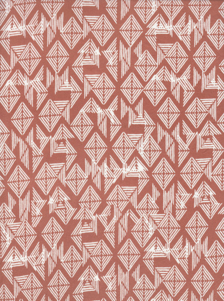 1 Yard DTY Brushed Geo Abstract Print Fabric 170 GSM Poly Spandex Blend 58/60" Width