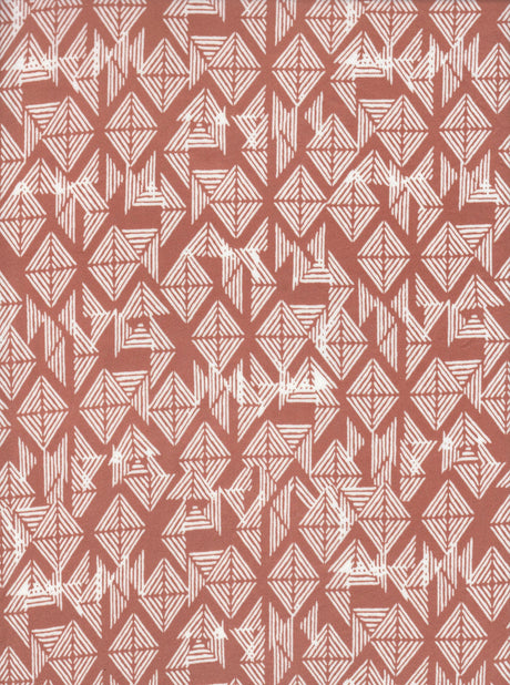 1 Yard DTY Brushed Geo Abstract Print Fabric 170 GSM Poly Spandex Blend 58/60" Width