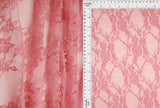 1 Yard Floral Lace Fabric, 58/60'' Wide Nylon Spandex Blend