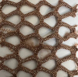 1 Yard Lurex Fishnet Mesh Fabric, 58/60'' Wide Polyester Spandex Blend