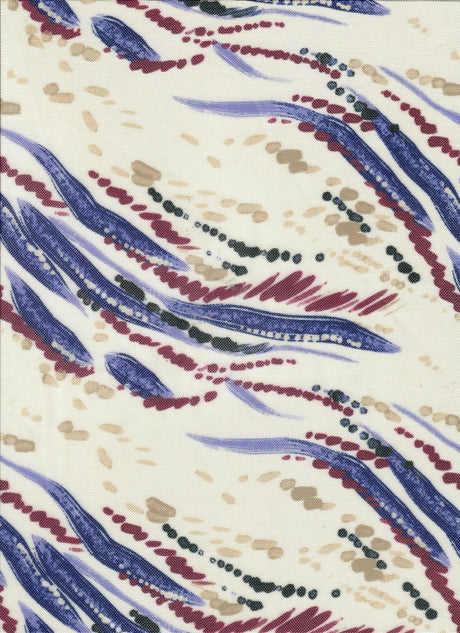 1 Yard Digital Abstract Mesh Knit Fabric, 54? Wide Polyester Spandex Blend