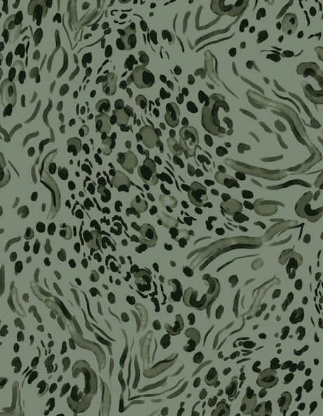 1 Yard Abstract Print DTY Brushed Stretch Fabric Soft Polyester Spandex 58/60 Inch Wide