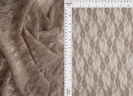 1 Yard Stretch Lace Fabric, 58/60? Wide Nylon Spandex Blend