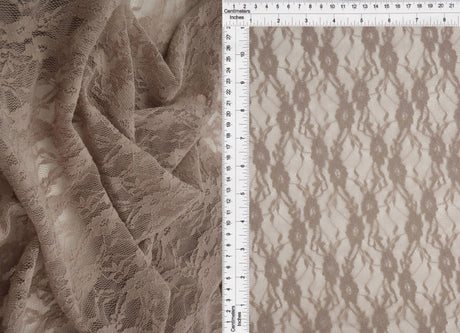 1 Yard Stretch Lace Fabric, 58/60'' Wide Nylon Spandex Blend