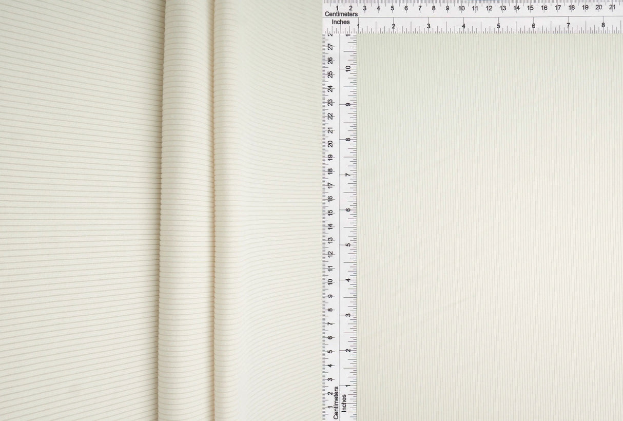 1 Yard Solid Peach Rib Knit Fabric 2x2 Texture Soft Stretch Polyester Spandex 48 Inch