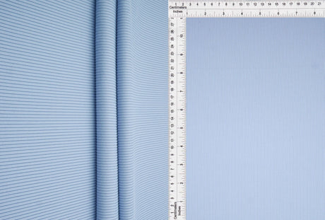 1 Yard Solid 2x2 Peach Rib Knit Fabric, 48'' Wide Polyester Spandex Blend