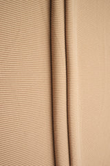 1 Yard Solid 2x2 Peach Rib Knit Fabric, 48'' Wide Polyester Spandex Blend
