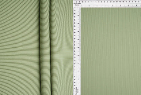 1 Yard Peach Rib Solid Fabric 250 GSM Polyester Spandex Blend 48" Width