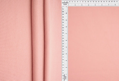 1 Yard Cool Cotton Fleece Rib Solid Fabric 260 GSM Polyester Spandex 54/56" Width