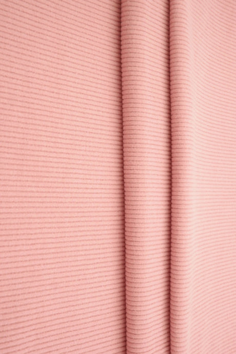 1 Yard Cool Cotton Fleece Rib Solid Fabric 260 GSM Polyester Spandex 54/56" Width