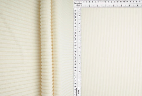 1 Yard Rib Interlock Fleece Solid Fabric 290 GSM Polyester Rayon Blend 58" Width