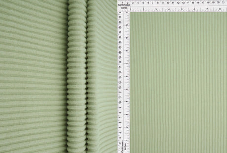 1 Yard Rib Interlock Fleece Solid Fabric 290 GSM Polyester Rayon Blend 58" Width
