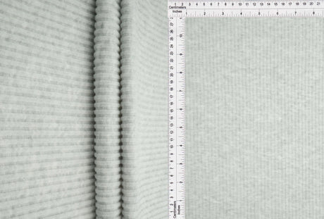 1 Yard Rib Interlock Fleece Solid Fabric 290 GSM Polyester Rayon Blend 58" Width