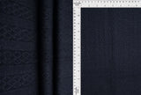 1 Yard Sweater Pointelle Jacquard Fabric 280 GSM Rayon Nylon Blend Knit 58/59" Width